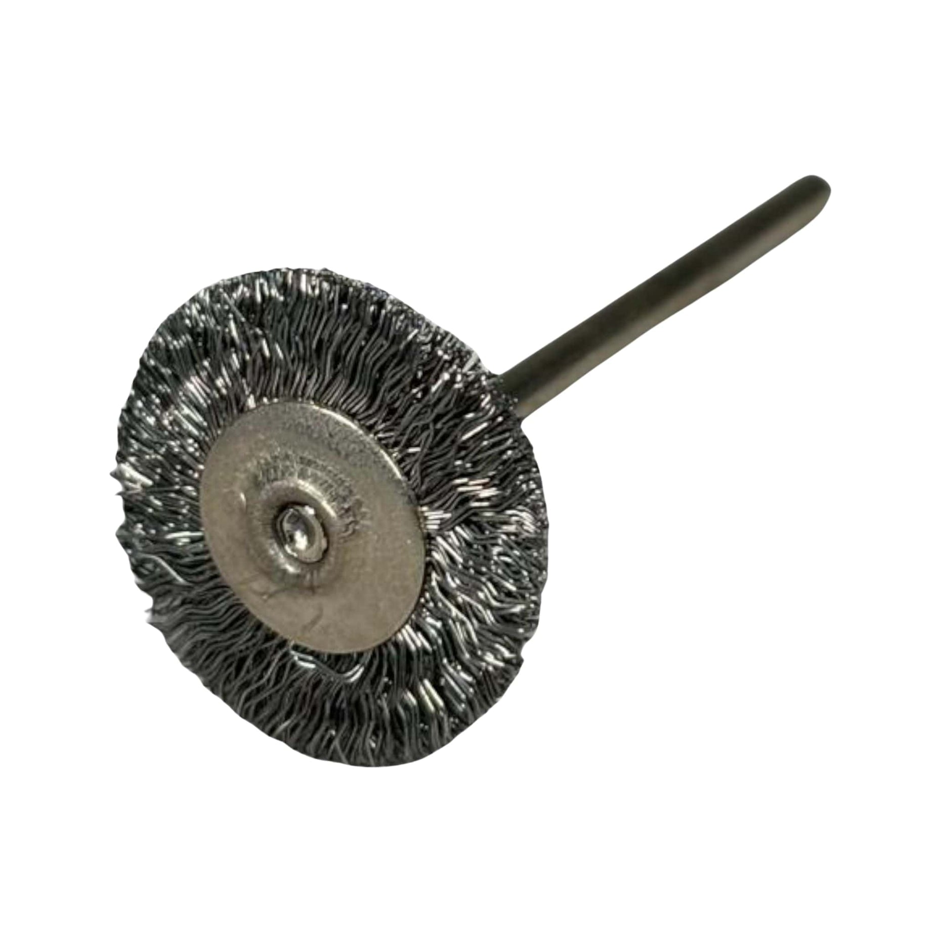 Beyaz Mandrenli Yuvarlak Tel Fırça 19 Mm