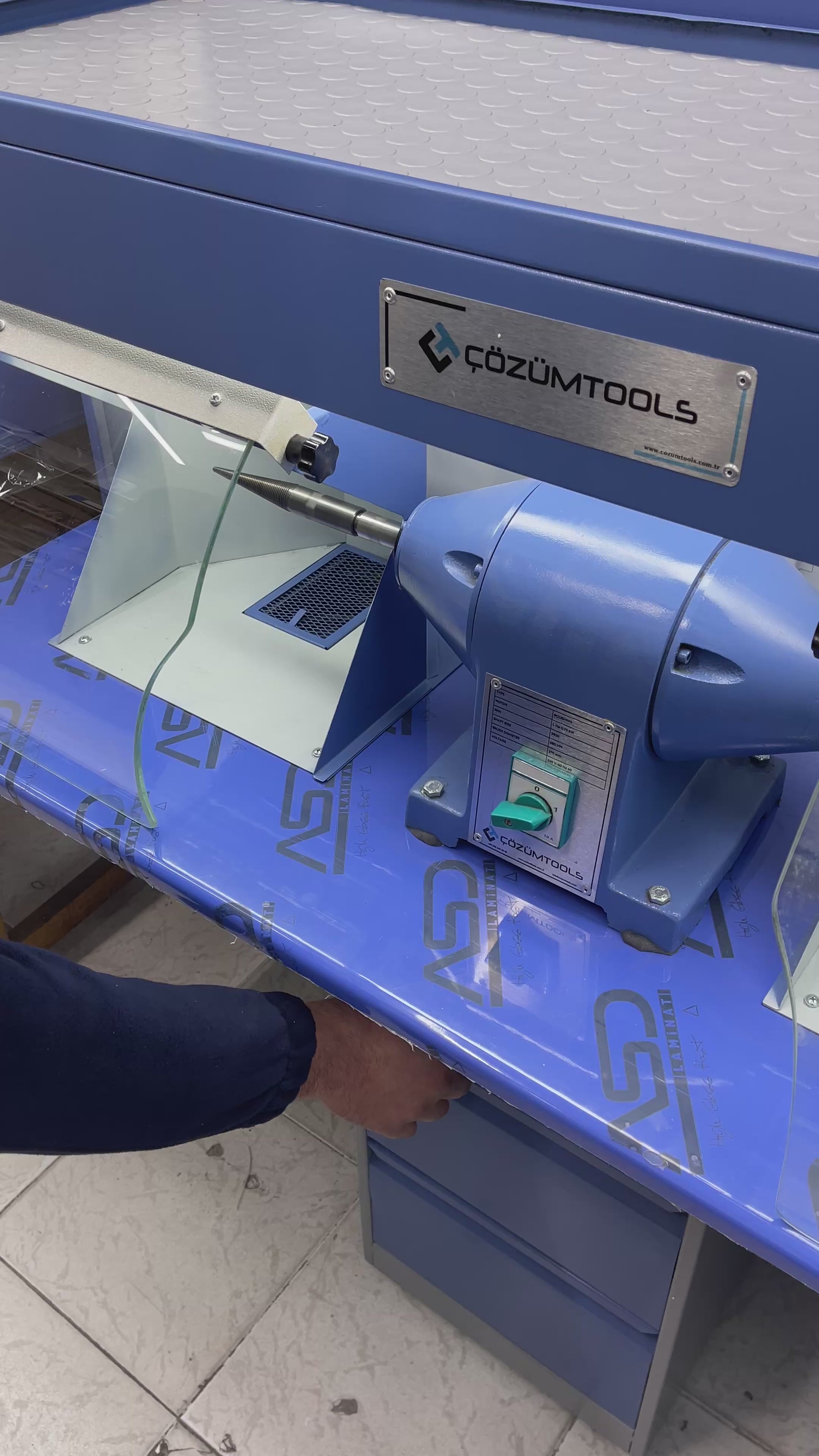 2.El Süper Vakum Cila Makinesi - Susturuculu 14 (Monofaze Ev Tipi Elektrik)