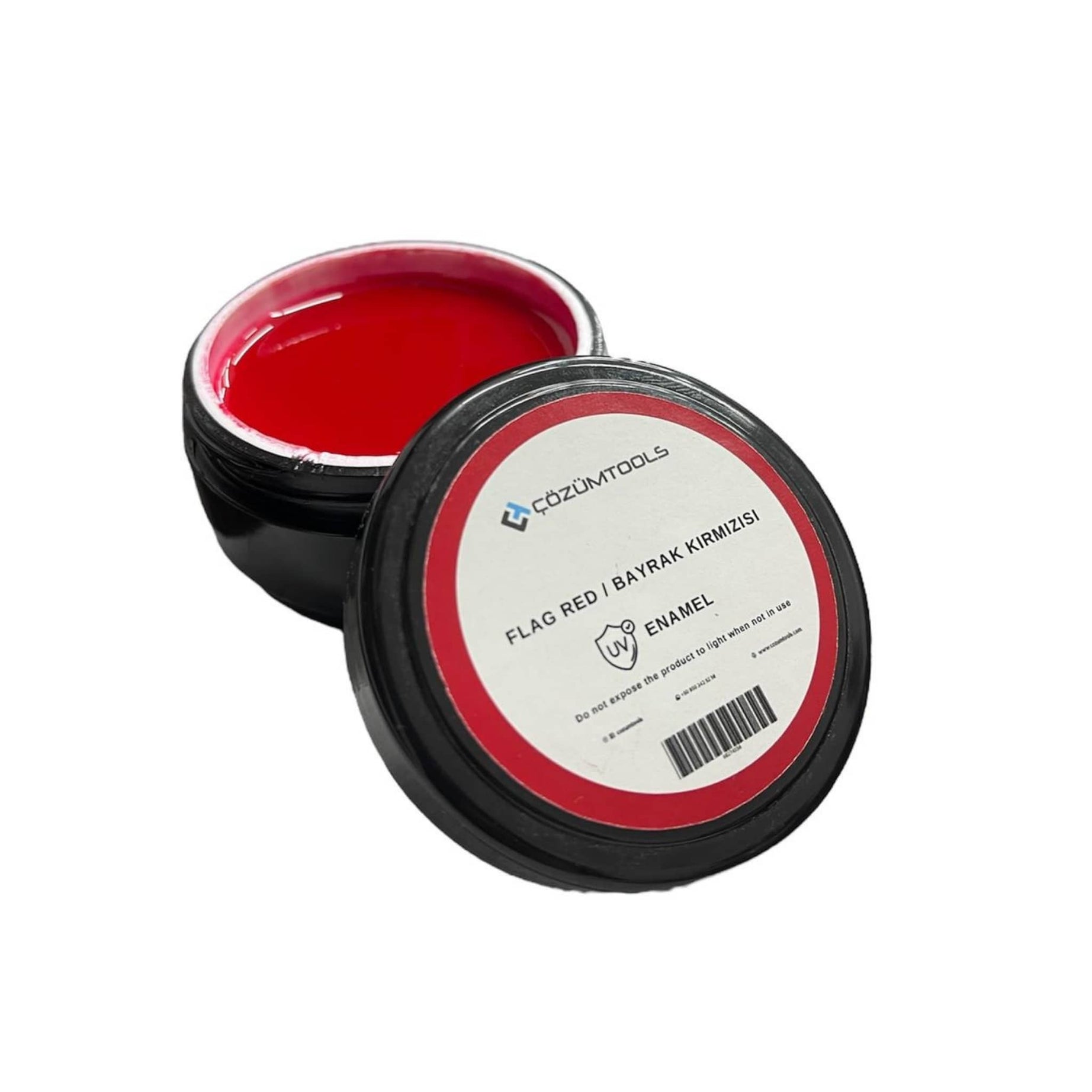 UV Mine Bayrak Kırmızısı - Uv enamel flag red