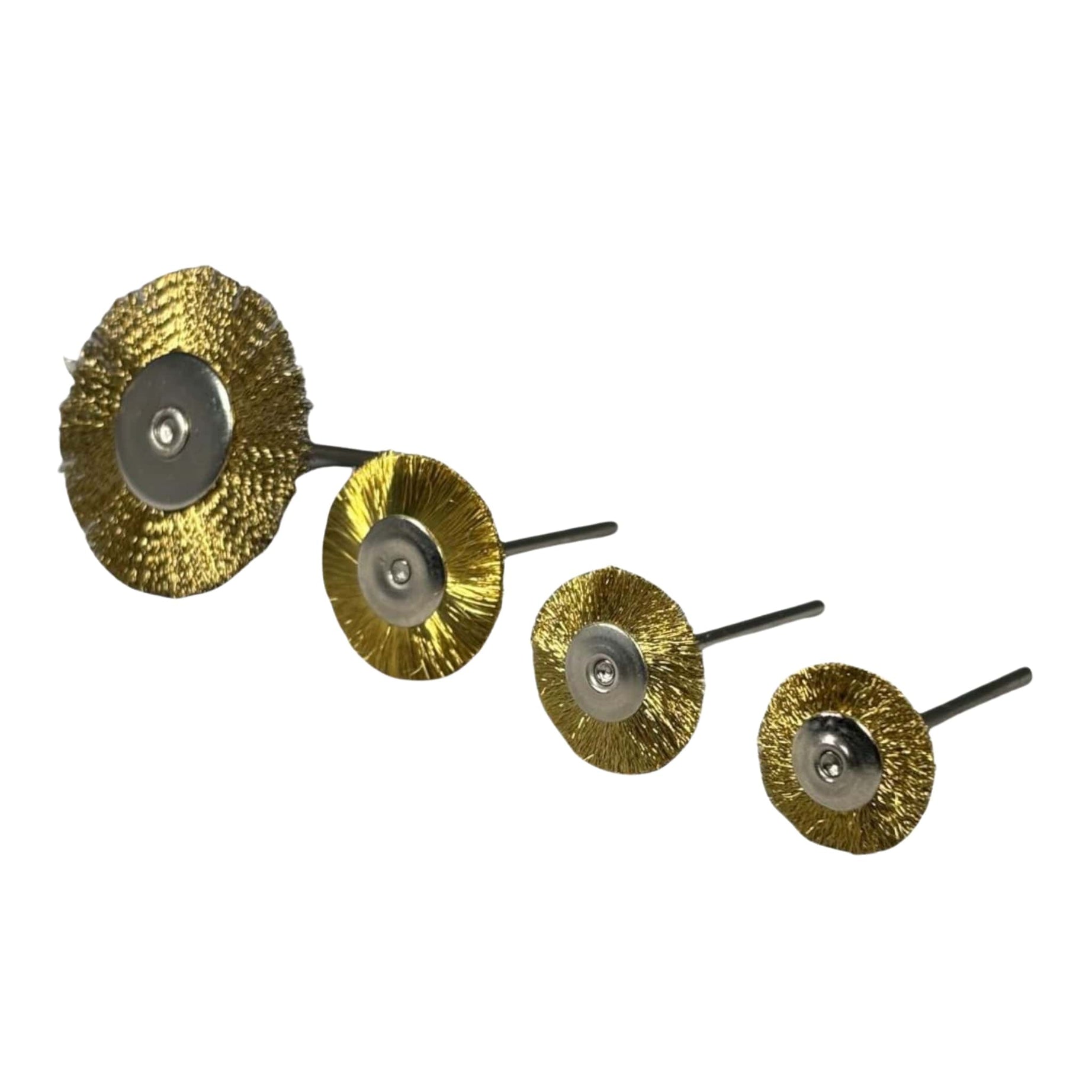 Round Wire Brush with Yellow Chuck 
